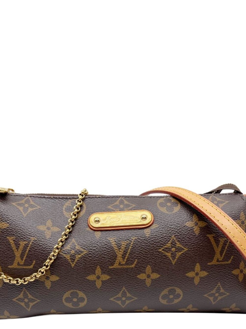 Louis Vuitton Pochette Eva Monogram Canvas Crossbody Bag Brown